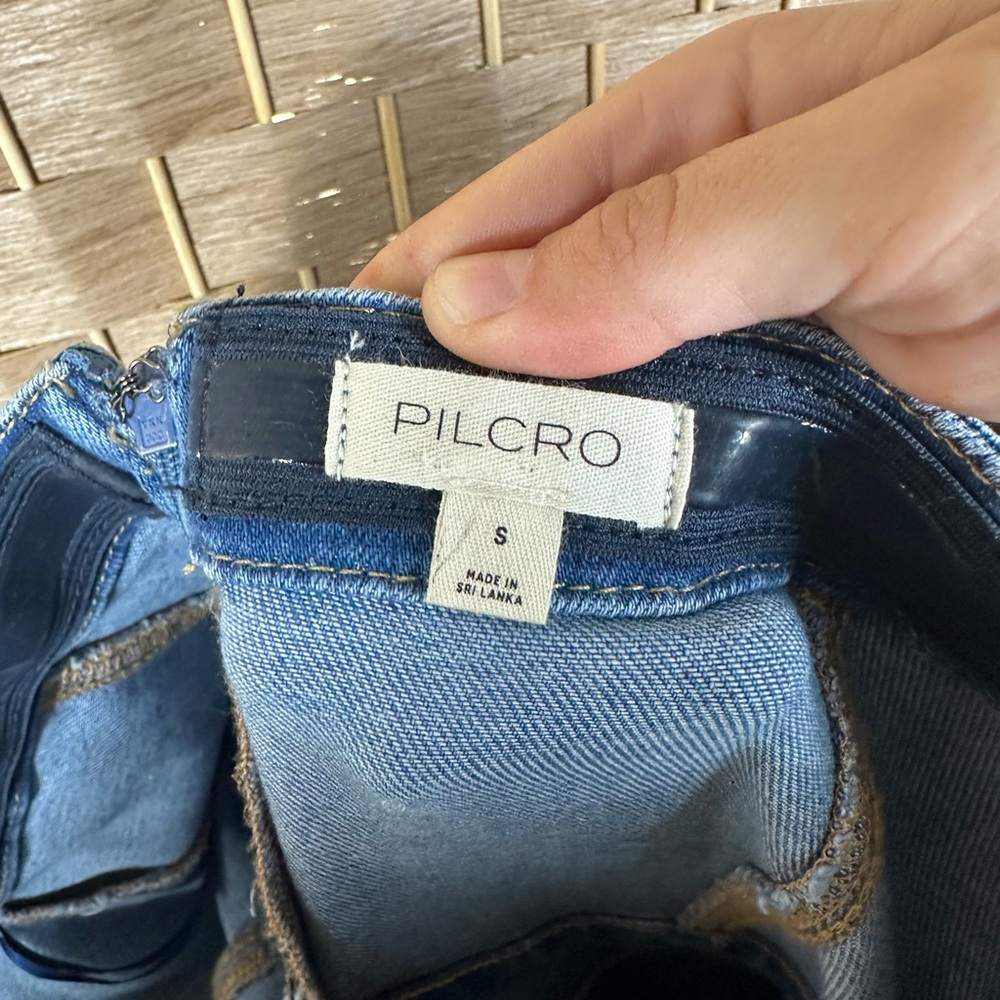 Anthropologie Pilcro The Madi Front-Slit Denim Dress - Size Small - Picture 6 of 13
